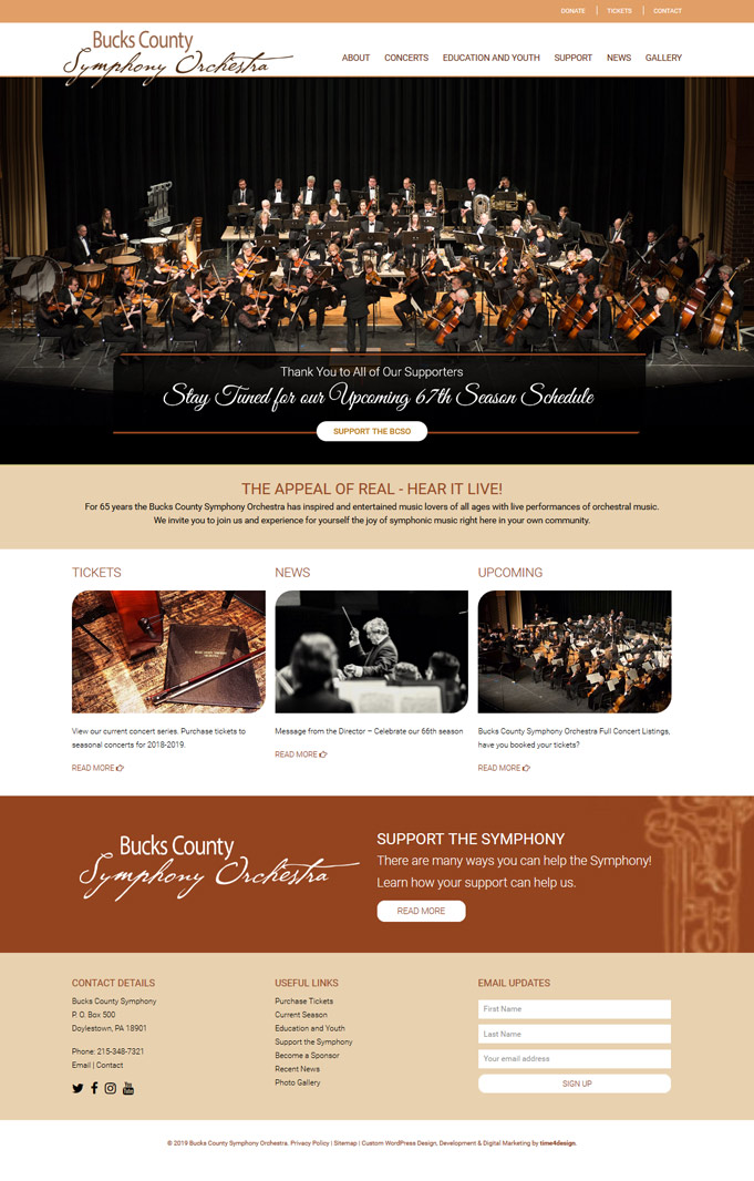 Bucks County Symphony Orchestra Website